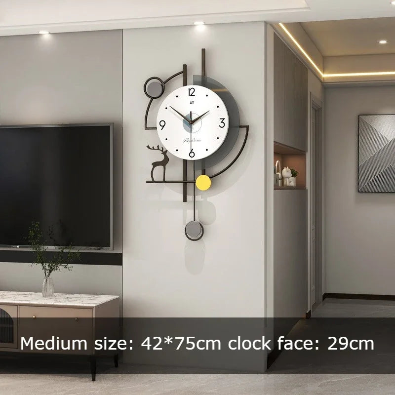 Modern Large Wall Clocks Silent Luxury Aesthetic Unique Clock Wall Art Elegant Stylish Clocks Living Room Watches Decoration